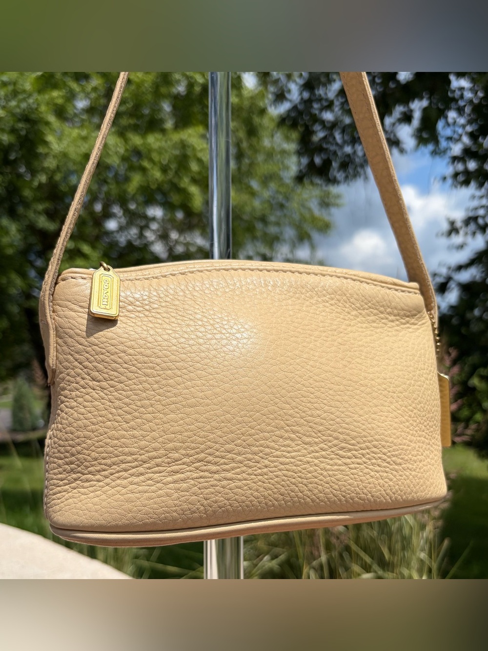 Vintage COACH Sonoma Small Zip Cream Leather Crossbody Bag 4918 EUC - Picture 17 of 17